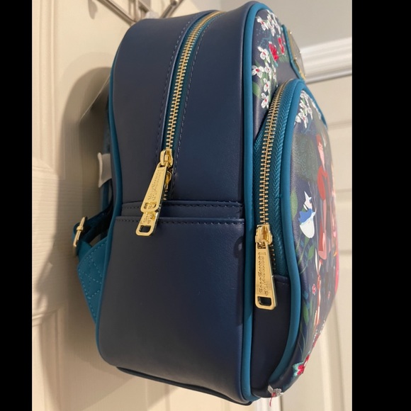 Loungefly Disney Sleeping Beauty Floral Mini Backpack - BoxLunch Exclusive - Picture 4 of 6
